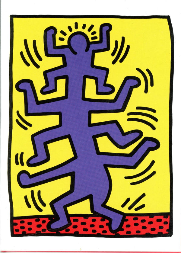 Growing, 1988 by Keith Haring - 5 X 7 Inches (Greeting Card)