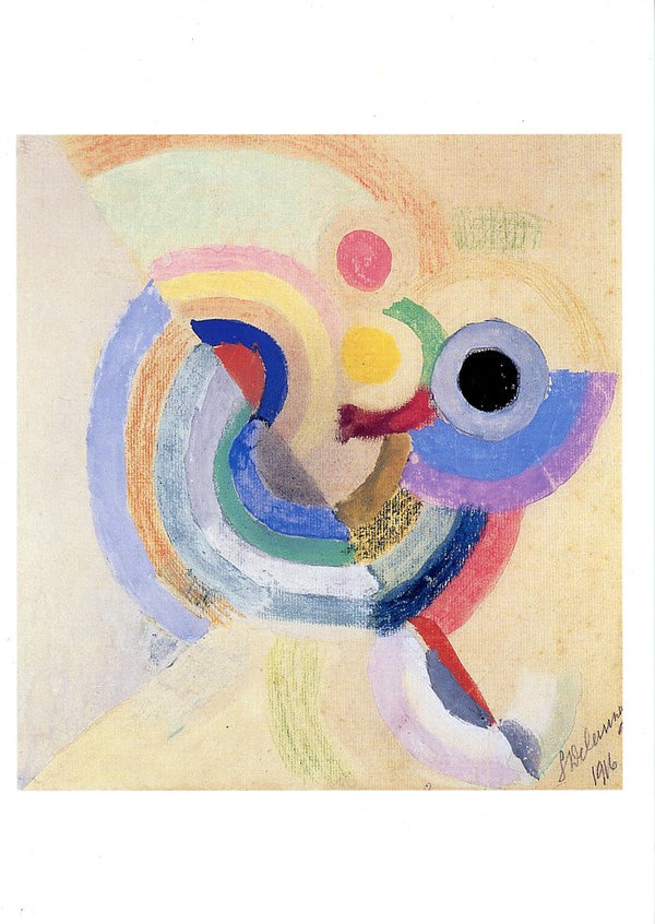 Composition Dancer, 1916 by Sonia Delaunay - 5 X 7 Inches (Greeting Card)