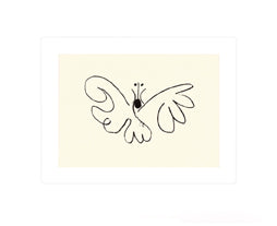 Le Papillon by Pablo Picasso - 20 X 24 Inches (Silkscreen)