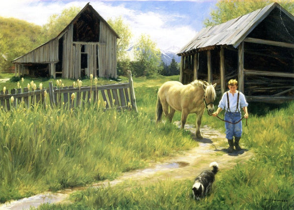To Spring Pastures by Robert Duncan - 5 X 7 Inches (Greeting Card)