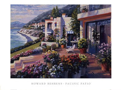 Pacific Patio by Howard Behrens - 27 X 36 Inches (Art Print)