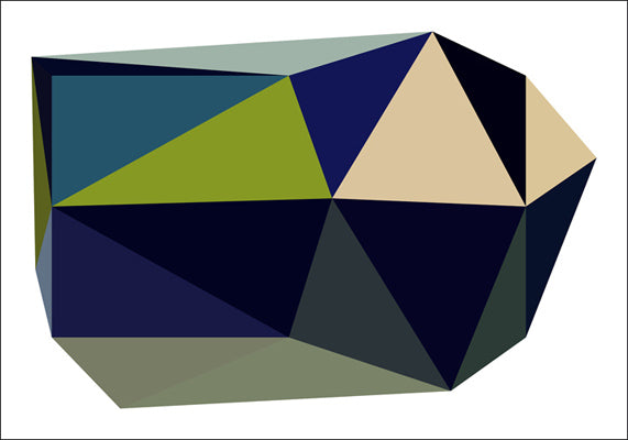 Triangulations n°2, 2013 by Henri Boissiere - 28 X 40 Inches (Silkscreen)