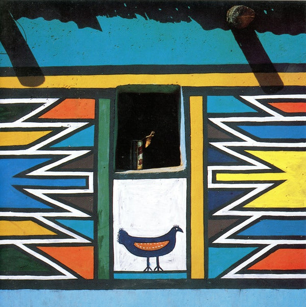 Ndebele, Afrique du Sud par Margaret Courtney- Clark - 6 X 6 pouces (carte de vœux)
