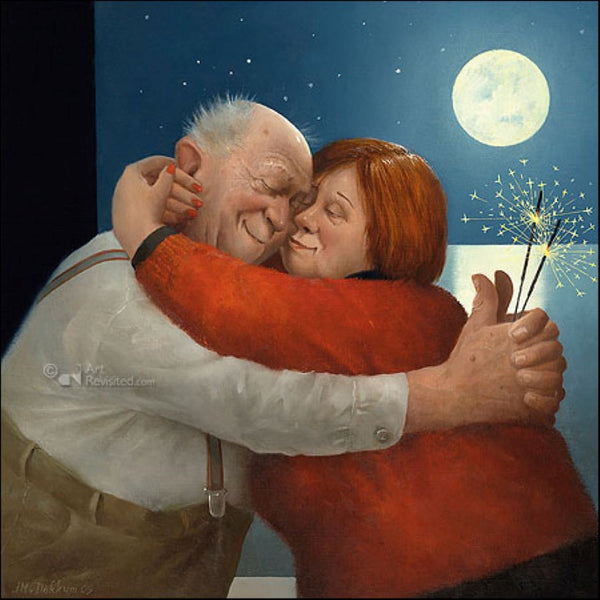 Never lost a Sparkle by Marius van Dokkum - 6 X 6" (Greeting Card)