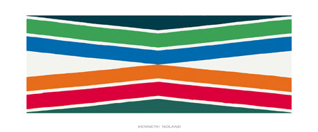 Tropical Zone, 1964 by Kenneth Noland - 20 X 48 Inches (Silkscreen / Serigraph)