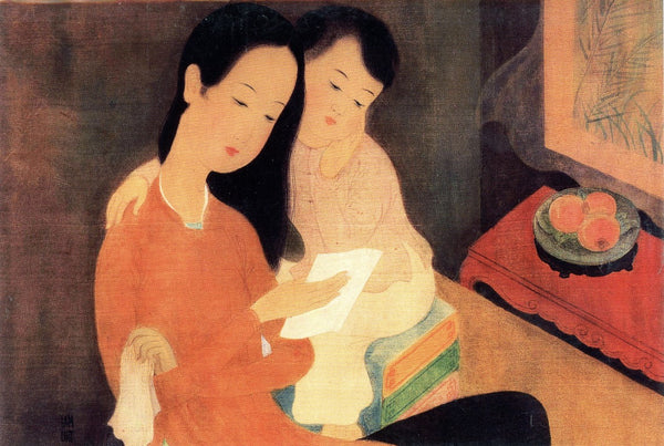 Mother & Child Reading a Letter, 1942