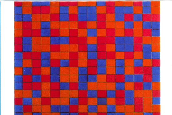 Composition avec grille, 1919 par Piet Mondrian - 5 X 7 pouces (carte de note)