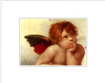 La Madone Sixtine (détail) de Raphael 10 X 12 pouces (impression d’art)