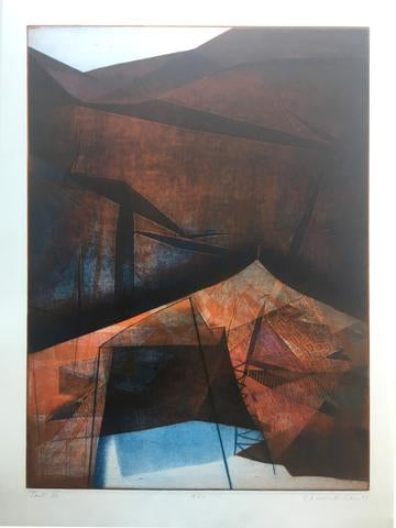 Tent III by John K. Esler - 22 X 30 Inches (Lithography Numbered & Signed) 9/80