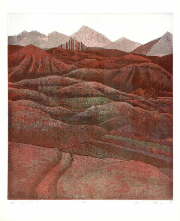 Kananaskis II, 1980 by John K. Esler - 26 X 32 Inches (Etching Titled, Numbered & Signed) 01/100