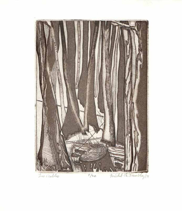 Les Erables, 1979 by Michel Thomas Tremblay - 10 X 11 Inches (Etching Titled, Numbered & Signed) 8/20
