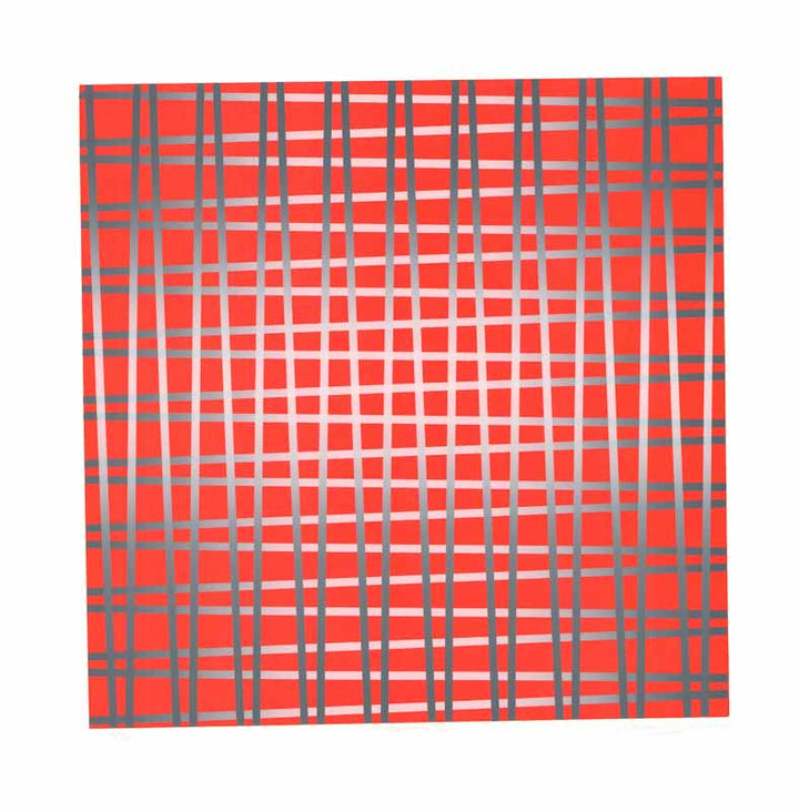 Vibrato III, 1976 by Peter Markgraf - 26 X 26 Inches (Litho Titled, Numbered & Signed) 4/50