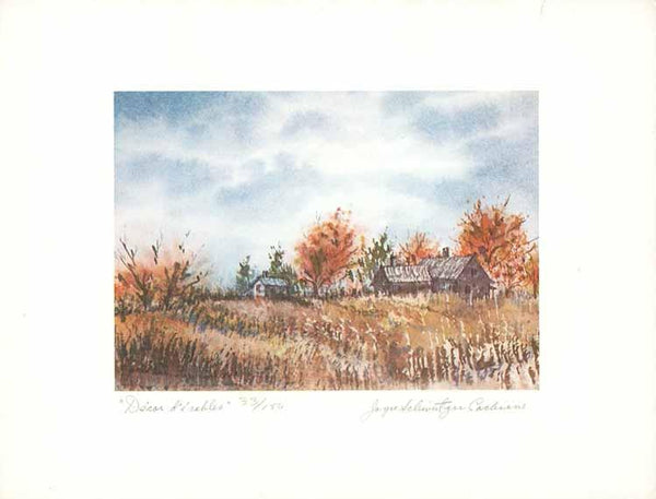 Décor d'érables by Joyce Schweitzer Cochrane (Watercolour Numbered & Signed) 35/150