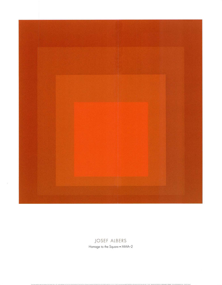 Homage to the Square: MMA-2, 1970 by Josef Albers - 22 X 28 Inches (Art Print)