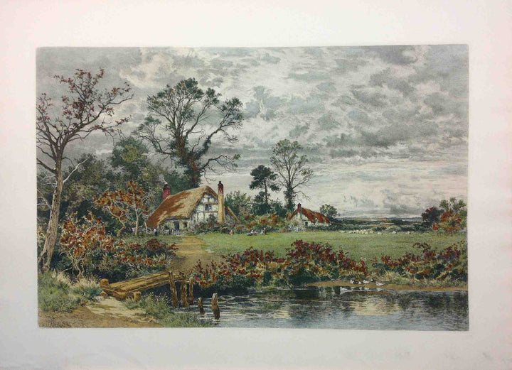 The Gleam Before the Storm by Benjamin Williams Leader - 24 X 33 Inches (Lithography Numbered & Signed) 139/160