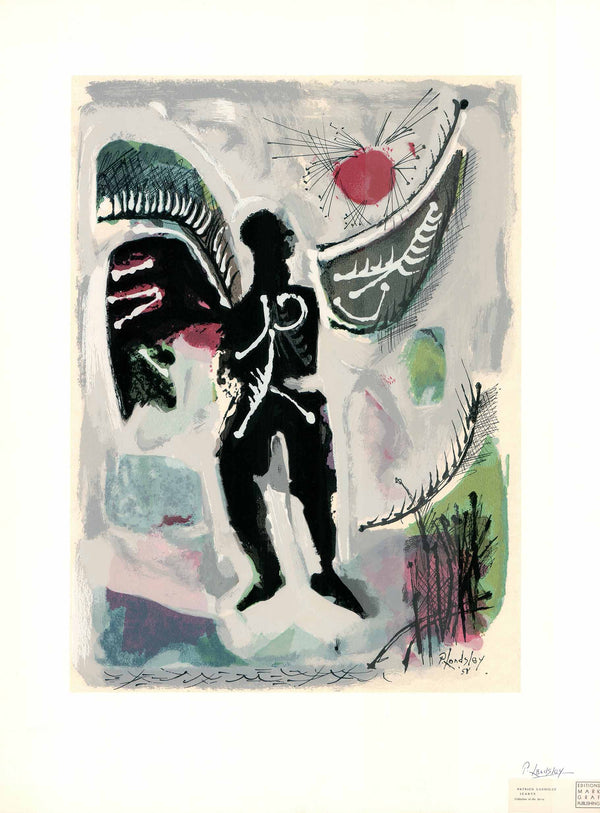 Icarus, 1958 by Patrick Landsley - 26 X 35 Inches (Silkscreen / Serigraph, Signed by the Artist)