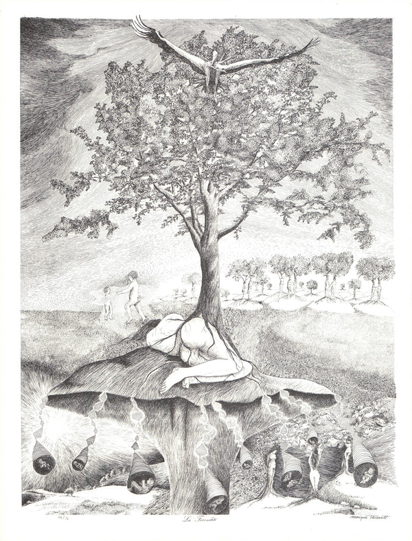 La Fécondité by Monique Thibault - 20 X 26 Inches (Lithograph Numbered 26/36 in pencil)