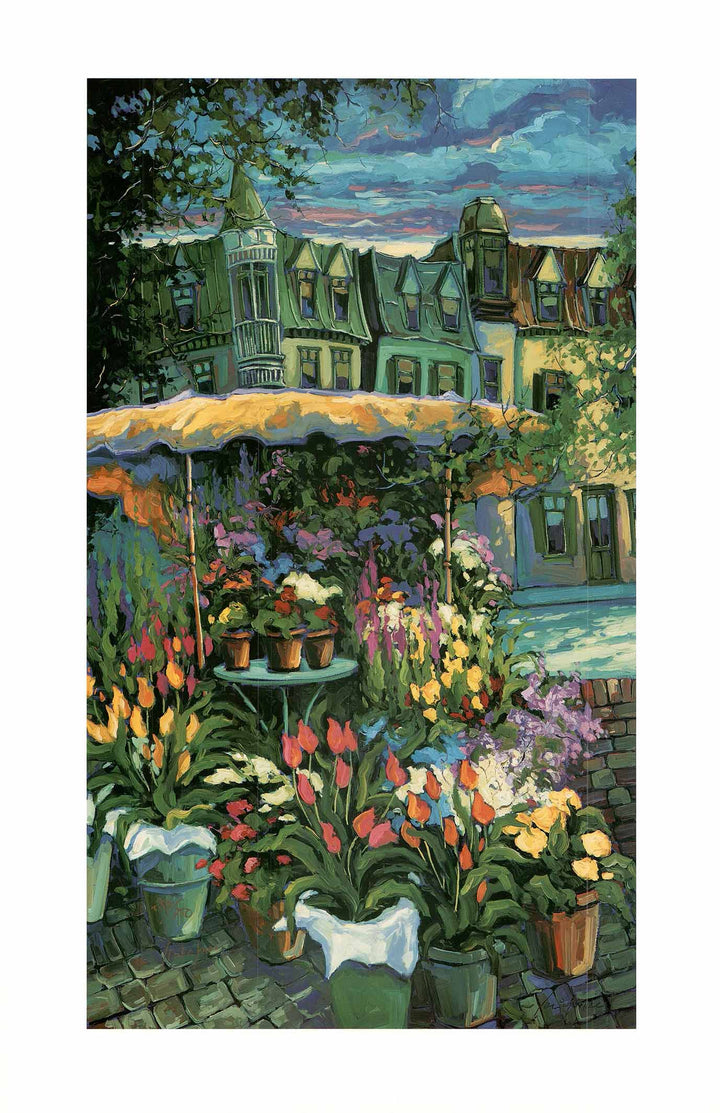 Neighborhood Florist by Robert Savignac - 20 X 30" (Lithograph Numbered & Signed) 254/750