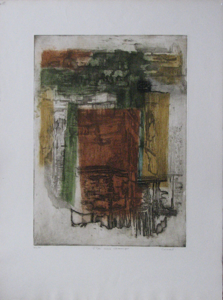 L'ete Aux Champs by Betty Connal - 22 X 30 Inches (Etching Titled, Numbered & Signed) 44/50