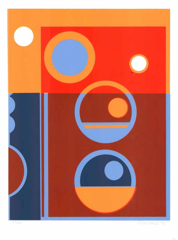 Copy of Composition #16, 1972 by Henrickus (Henk) Bervoets - 18 X 23 Inches (Lithography Numbered & Signed) 47/60