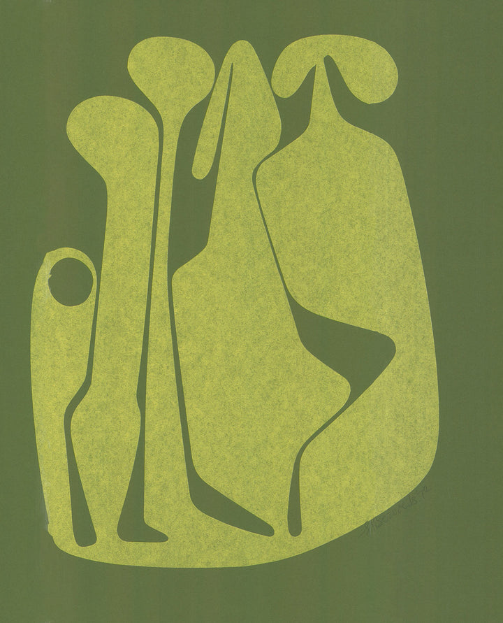 Composition #19, 1972 by Henrickus (Henk) Bervoets - 18 X 23 Inches (Lithograph Numbered & Signed) 50/60