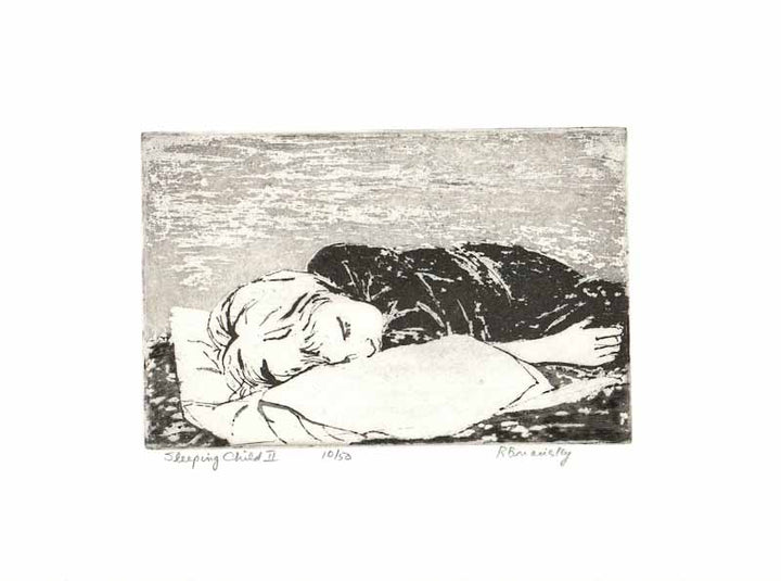 Sleeping Child II by Rita Briansky - 11 X 15 Inches (Lithograph Numbered & Signed) 10/50