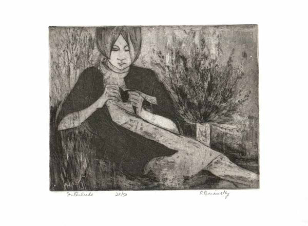 Interlude by Rita Briansky - 11 X 15 Inches (Lithograph Numbered & Signed) 28/50
