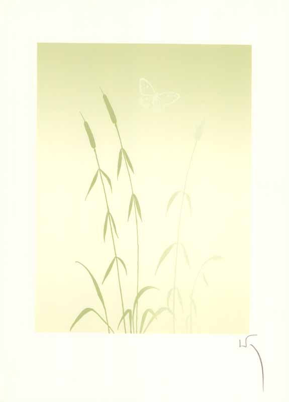 Butterfly II by Key - 14 X 19 Inches (Offset Signed Lithograph Fine Art Print)