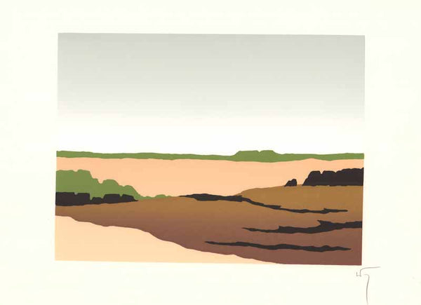 Landscape I by Key - 14 X 19 Inches (Offset Lithograph Signed Fine Art Print)