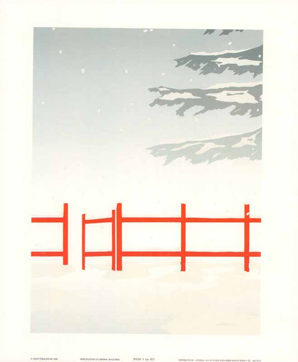Snow II by Key - 10 X 12 Inches (Offset Lithograph Fine Art Print)