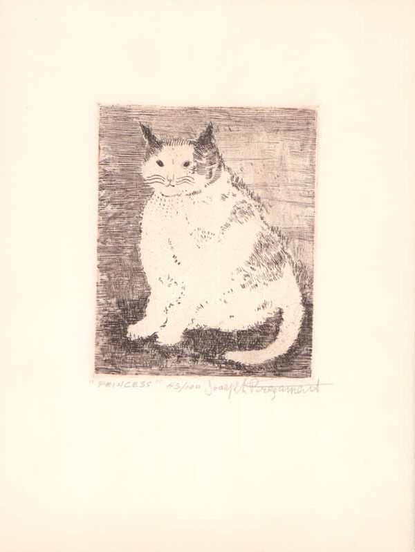 Princess by Joseph Prezament - 8 X 10 Inches (Etching Titled, Numbered & Signed) 43/100