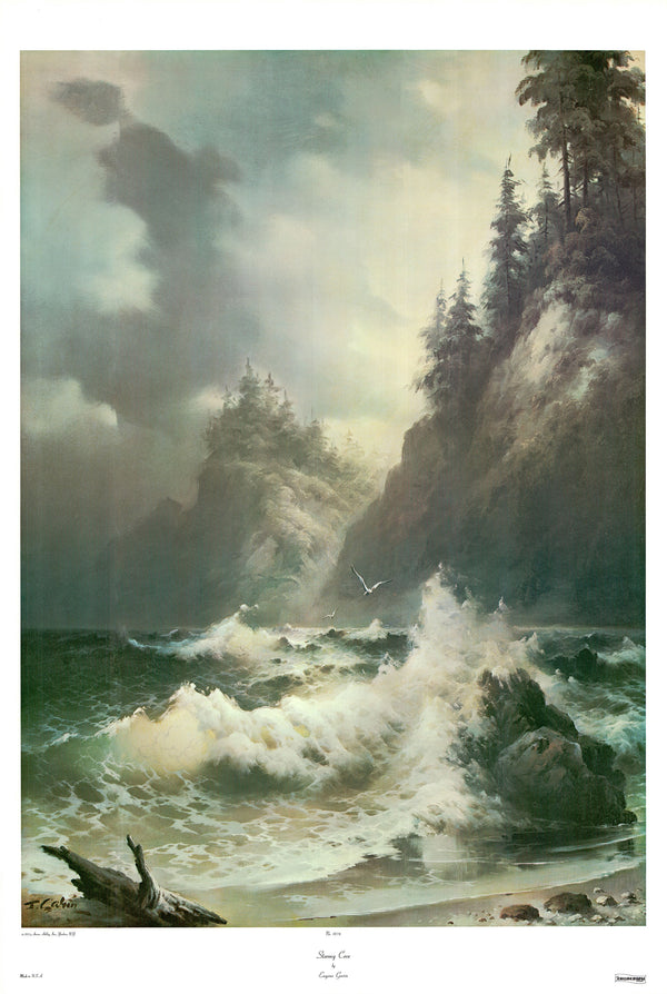 Stormy Cove by Eugene Garin - 28 X 41 Inches (Art Print)
