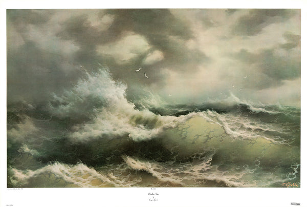 Restless Sea by Eugene Garin - 28 X 41 Inches (Art Print)