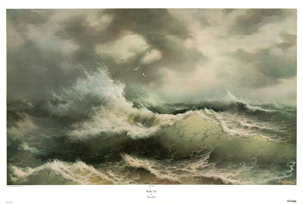 Restless Sea by Eugene Garin - 28 X 41 Inches (Offset Lithograph)