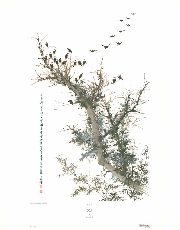 Flock by Linchia Li - 23 X 29 Inches (Art Print)