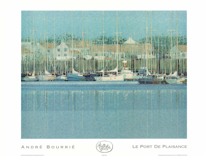 Le Port De Plaisance by André Bourrié - 27 X 35 Inches (Art Print)