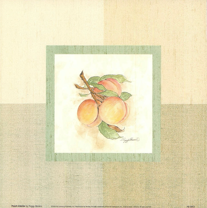 Peach Interior by Peggy Abrams - 9 X 9 Inches (Art Print)