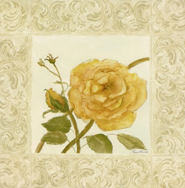 Windsor Rose I by Peggy Abrams - 9 X 9 Inches (Art print)