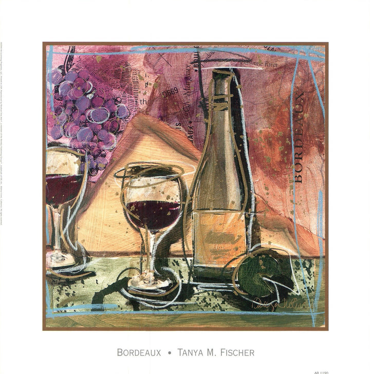 Bordeaux by Tanya M. Fischer - 13 X 13 Inches (Art Print)