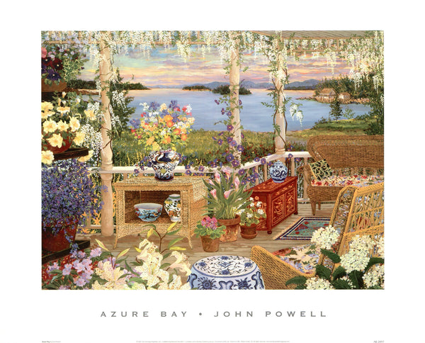 Azure Bay by John Powell - 16 X 20 Inches (Art Print)