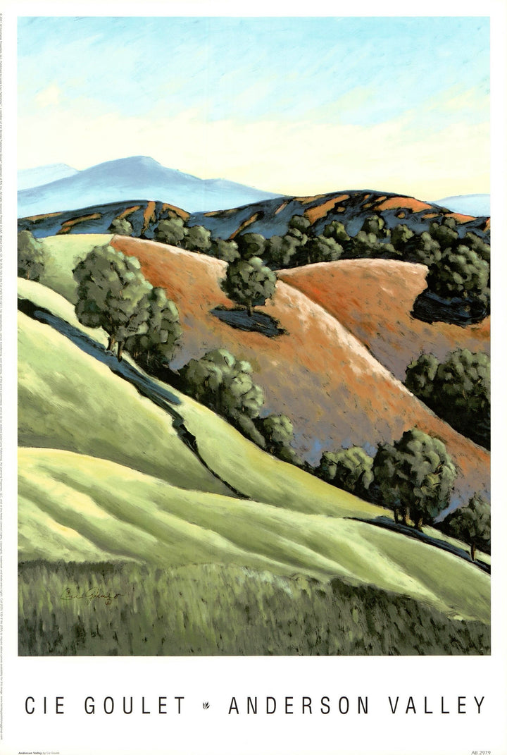 Anderson Valley by Cie Goulet - 13 X 19 Inches (Art Print)
