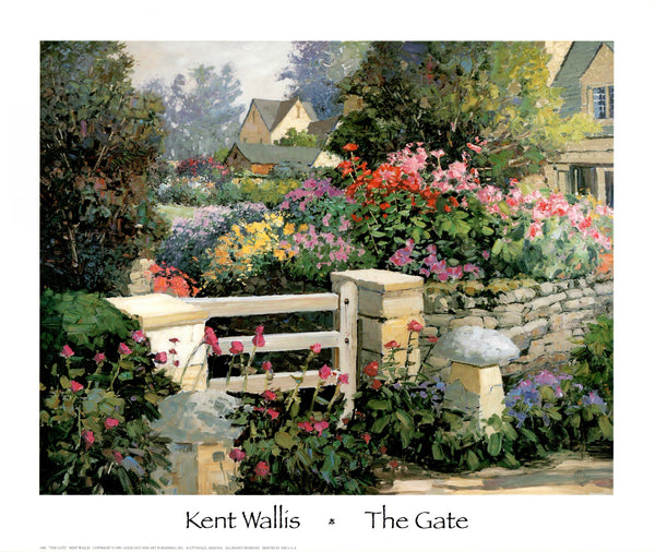The Gate by Kent Wallis - 20 X 23 Inches (Art Print)