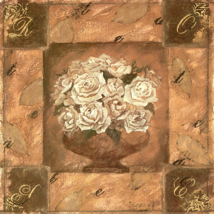 Tea Rose by Shari White - 18 X 18 Inches (Art Print)