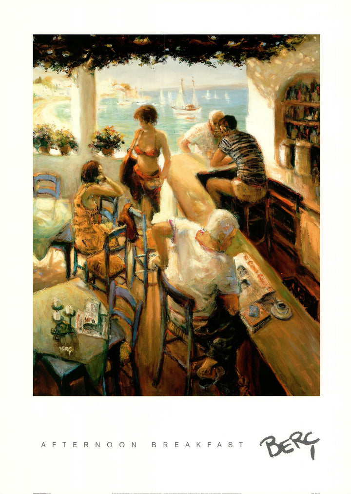 Afternoon Breakfast by Berc - 20 X 28 Inches (Art Print)