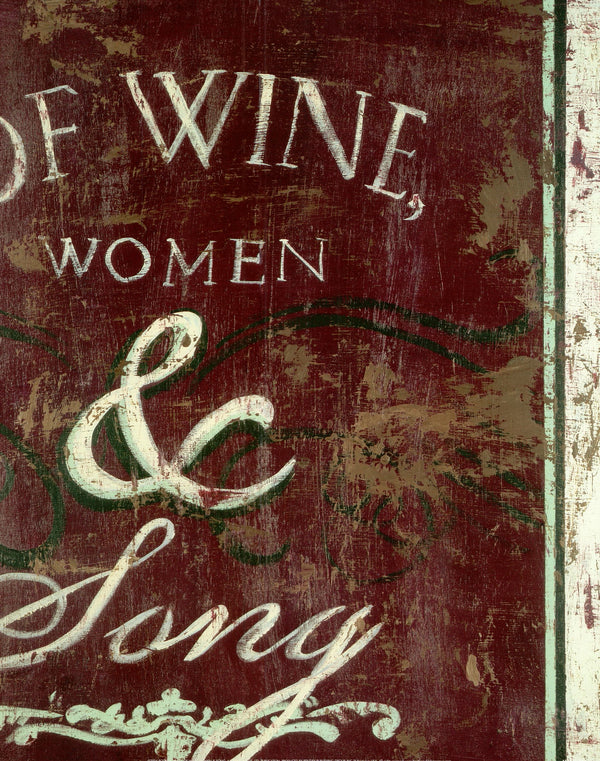 Of wine, women & song by Rodney White - 16 X 20 Inches (Art print)