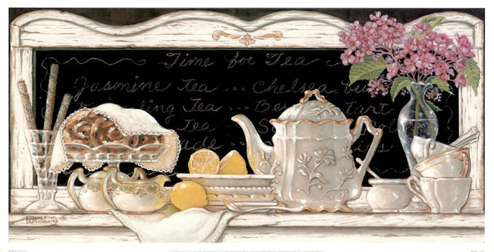 Tea Time by Janet Kruskamp - 13 X 25 Inches (Art Print)