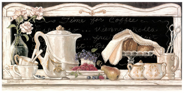 Coffee Time by Janet Kruskamp - 13 X 25 Inches (Art print)