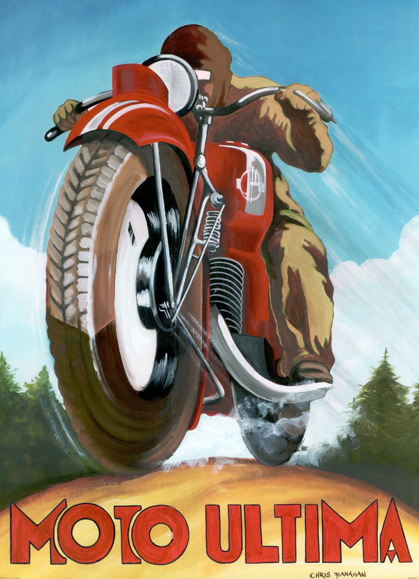 Moto Ultima by Chris Flanagan - 18 X 24 Inches (Art print)