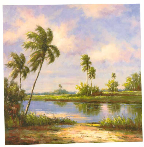 Mystic Lagoon I by Hannah Paulsen - 26 X 26 Inches (Art Print)