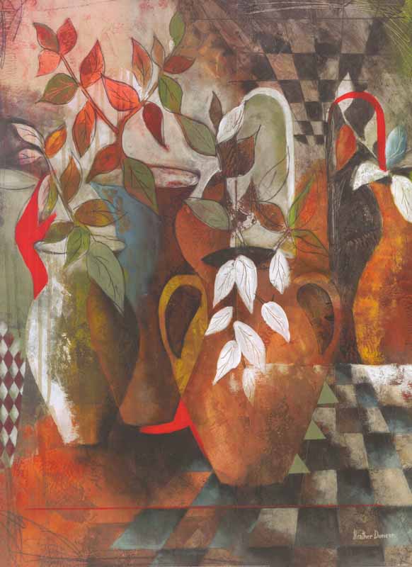 Vases on the Veranda I by Heather Duncan - 24 X 32 Inches (Art Print)